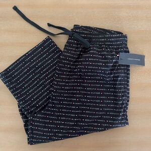 Tommy Hilfiger Logo Print Lounge Pants - Black
